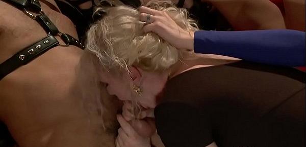  Taped blonde slave rough public fucked